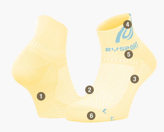 Socks Light 3D cream/blue